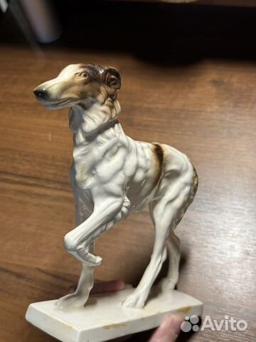 Фарфоровая статуэтка собака Борзая Германия