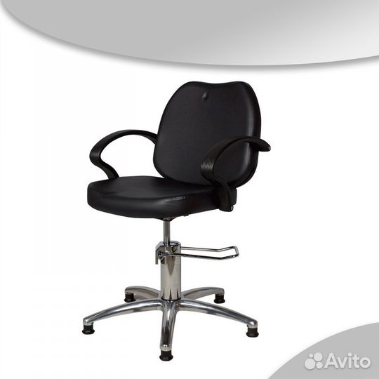 Кресло парикмахерское соло Модерн гидравлика хром