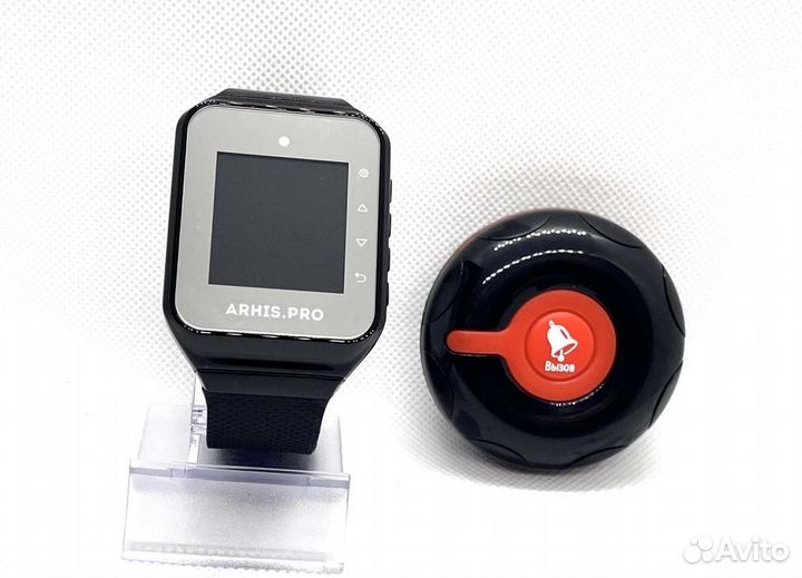 Кнопка вызова официанта персонала Классик и часы