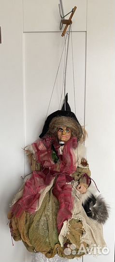 Шикарная Кукла-марионетка «Баба Яга». Венгрия