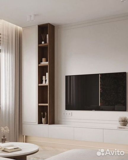 TV зона со шкафами на заказ