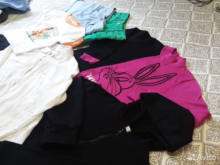 Шорты,джемпер,рубашка,зипка р.164