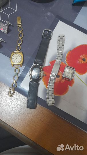 Наручные часы и запонки СССР