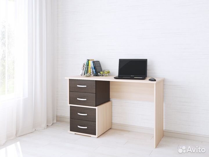 Стол письменный современный с ящиками