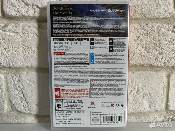 EA FC 24 nintendo switch Новый