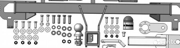 Фаркоп Chery Tiggo 8 2019, Chery Tiggo 8 Pro 2021