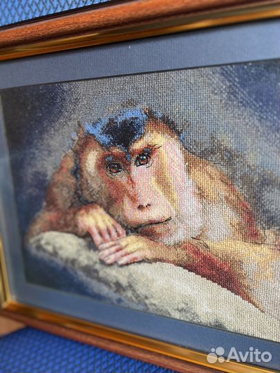 Картина вышивка крестом Мыслитель