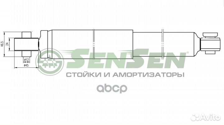 Амортизатор hyundai/KIA solaris/I20/RIO 10- задн