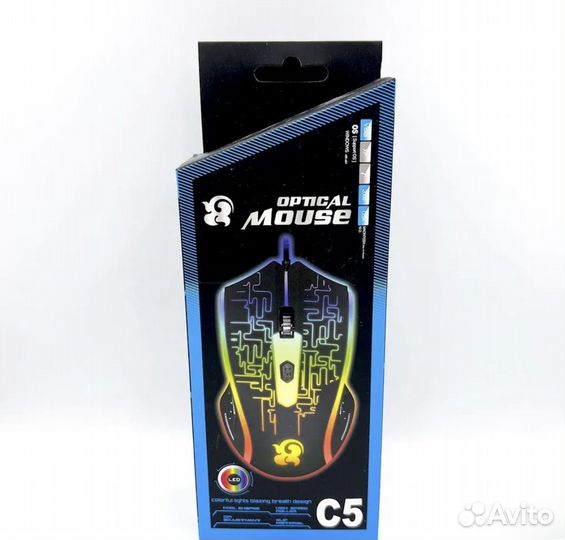 Игровая мышь Optical mouse C5, мышка для офиса