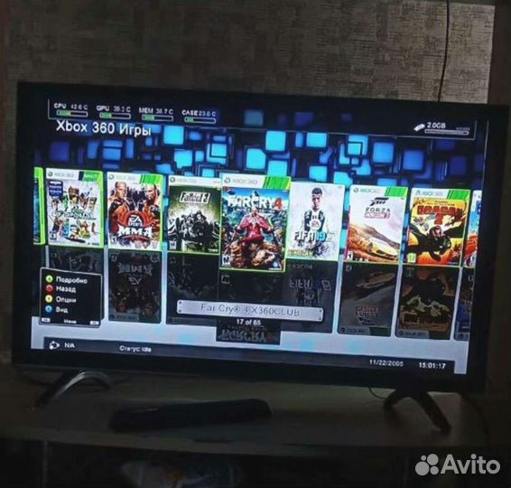 Xbox 360 Slim, kinekt, 2 геймпада, много игр