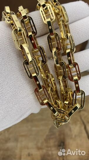В наличии литьевая золотая цепь 231гр 750 проба