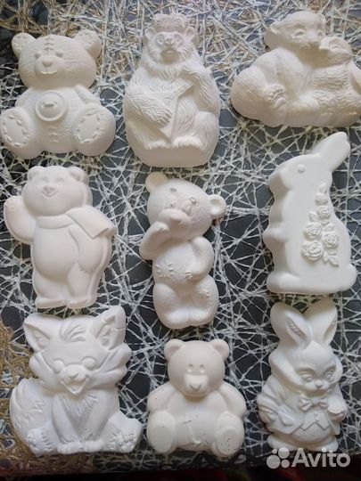 Гипсовые фигурки для раскрашивания