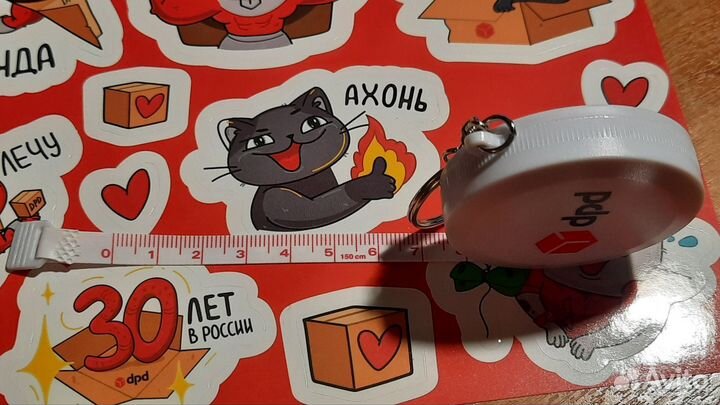 DPD набор флешка стикерпак ручки рулетка брелок