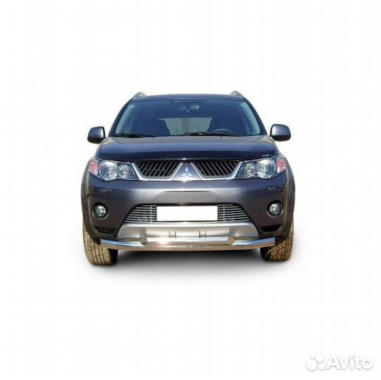 Защита переднего бампера outlander XL (до 2010)