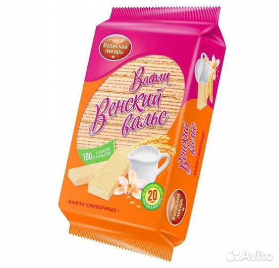 Вафли Волжский Пекарь Венский Вальс 220 г