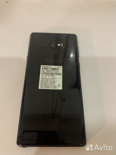 Телефон Samsung galaxy note 9