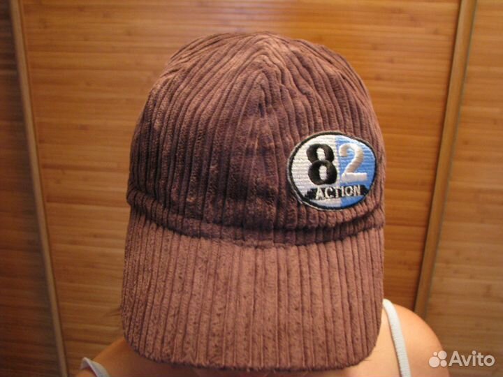 Шапка-кепка вельветовая