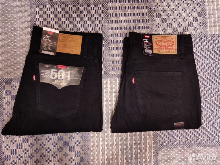 Levis 502 черные