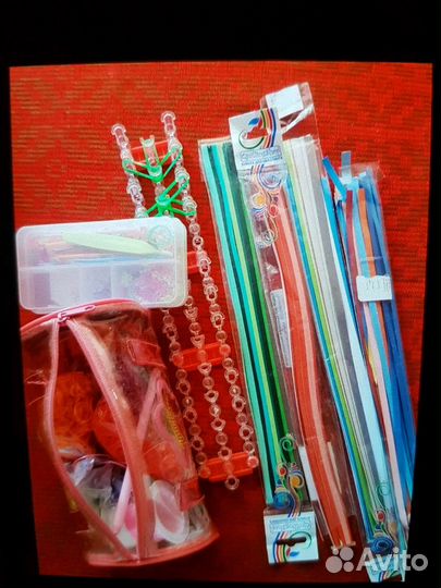 Все для квиллинга, резиночки, пластилин