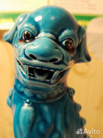 Парные статуэтки Собаки Фу, Китай, глазурь