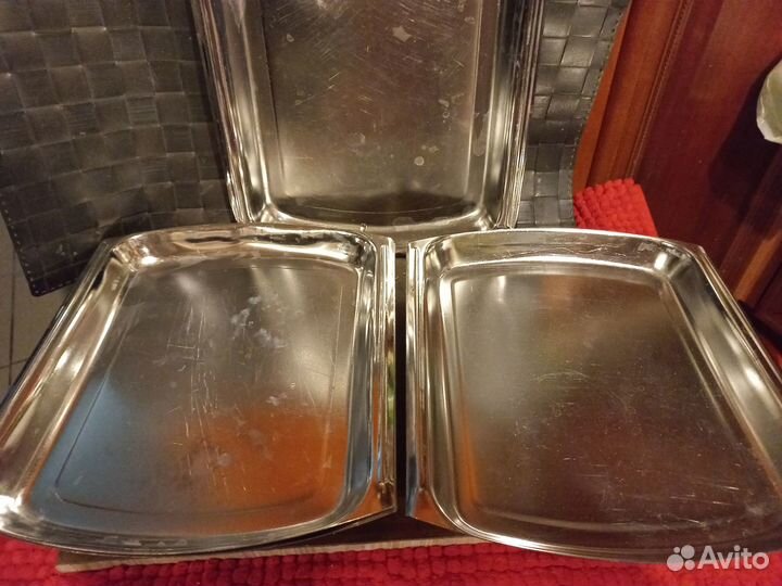 Нержавейка* Кастрюля Gipfel,подносы и прочее