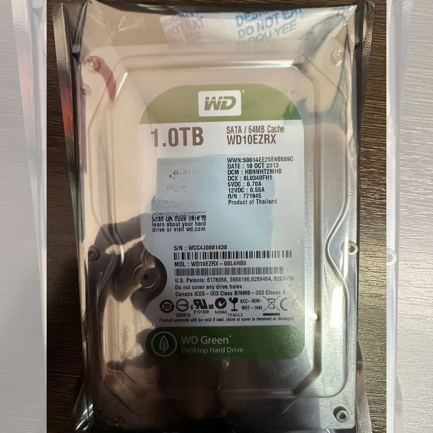 [WD10EZRX] Жесткий Диск Western Digital 1tb ()