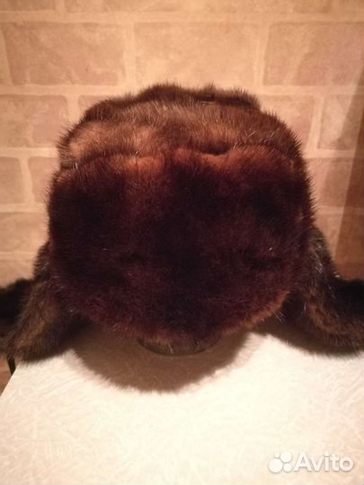 Шапка-ушанка,норка,маленький54,55,56размер