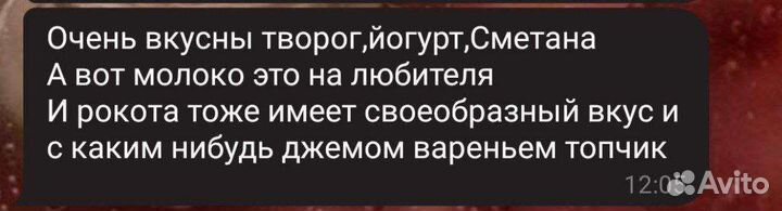 Доставка домашней молочной продукции к двери