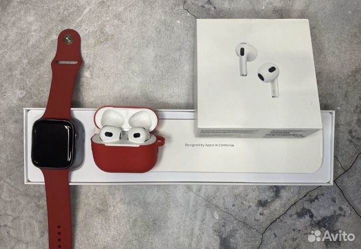 Комплект AirPods 3 + Apple Watch 8 на гарантии