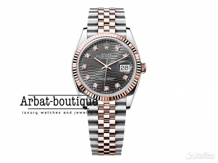 Rolex Datejust 36 mm 126231 Grey Decor Diamonds Ju