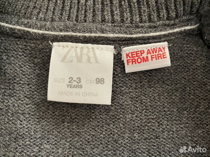 Кофта на молнии zara на мальчика