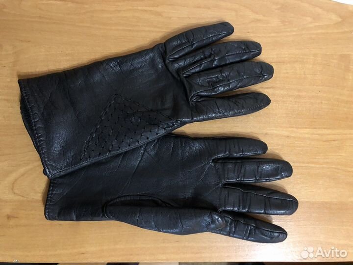 Перчатки женские кожаные 7 размер