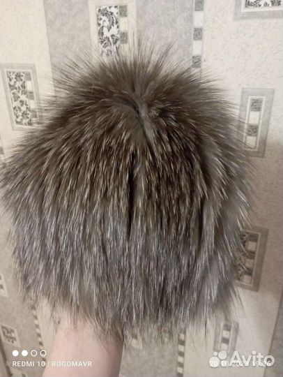 Шапка чернобурка новая