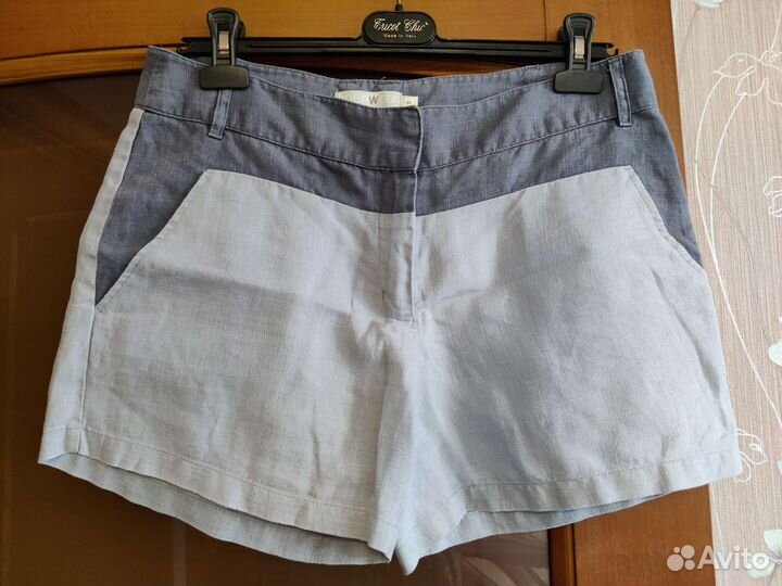 Женские льняные шорты