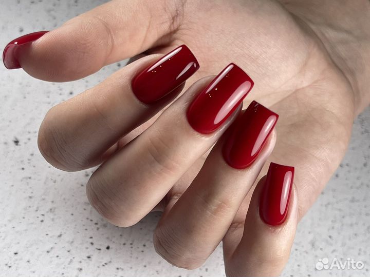 Маникюр гель-лак,наращивание маникюр,комби маникюр