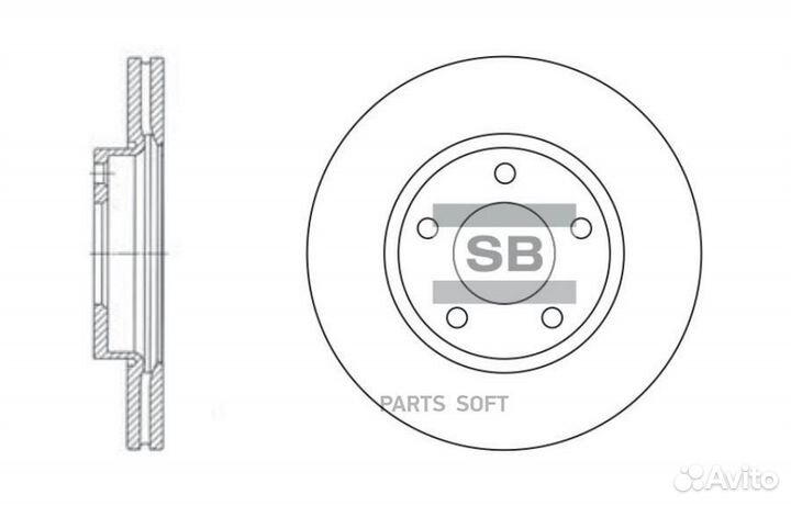 Sangsin brake SD4401 Диск тормозной mazda 3 (BK/BL