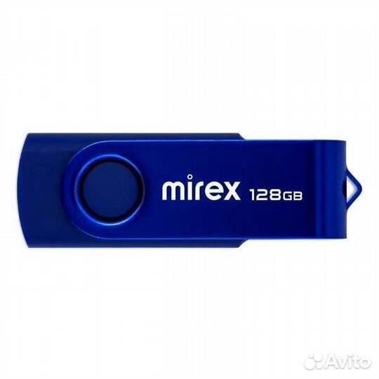 Флеш-диск Mirex swivel deep blue 128GB