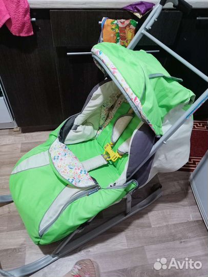 Детские санки с колесами