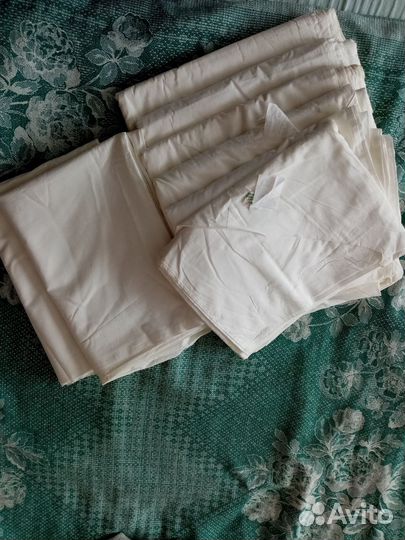Постельное бельё,скатерти лен СССР новое
