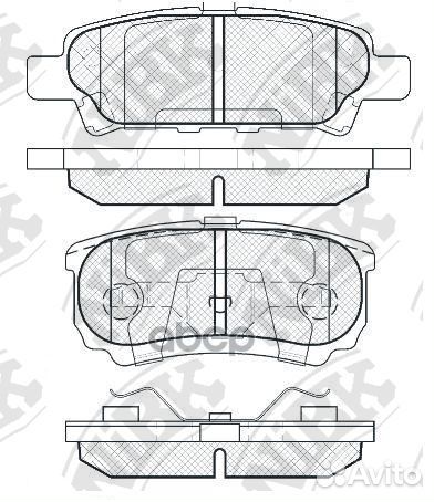 Колодки тормозные дисковые PN3502 NiBK