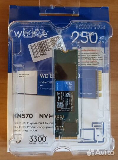 SSD M2 WD Blue SN570 250GB