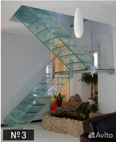 Лестница из стекла