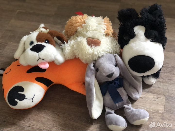 Мягкие игрушки много