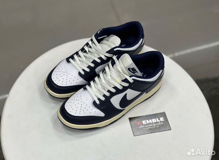 Кроссовки Nike Dunk Low Navy (унисекс)