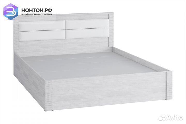 Кровать Монако 1.6 м ясень белый