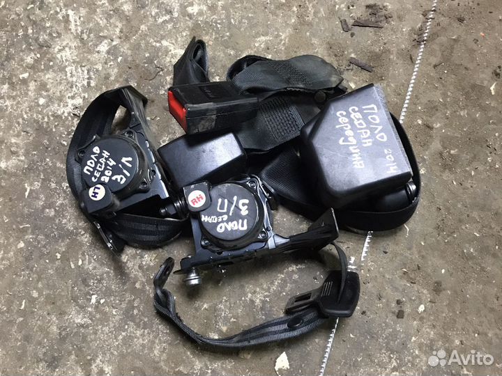 Задний ремень безопасности на volkswagen polo