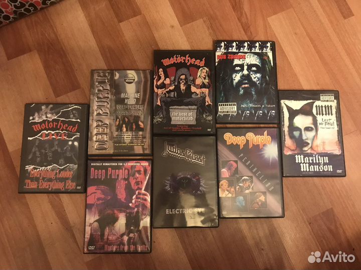 Диски DVD рок