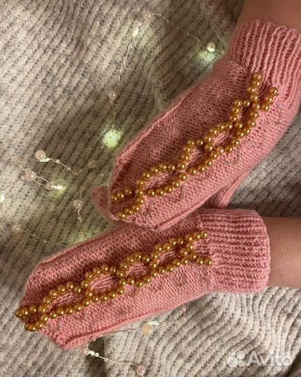 Варежки, перчатки ручная работа