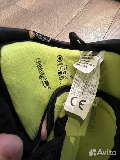 Налокотники хоккейные warrior alpha dxpro правый