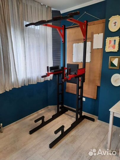 Турник брусья пресс напольный улучшенный